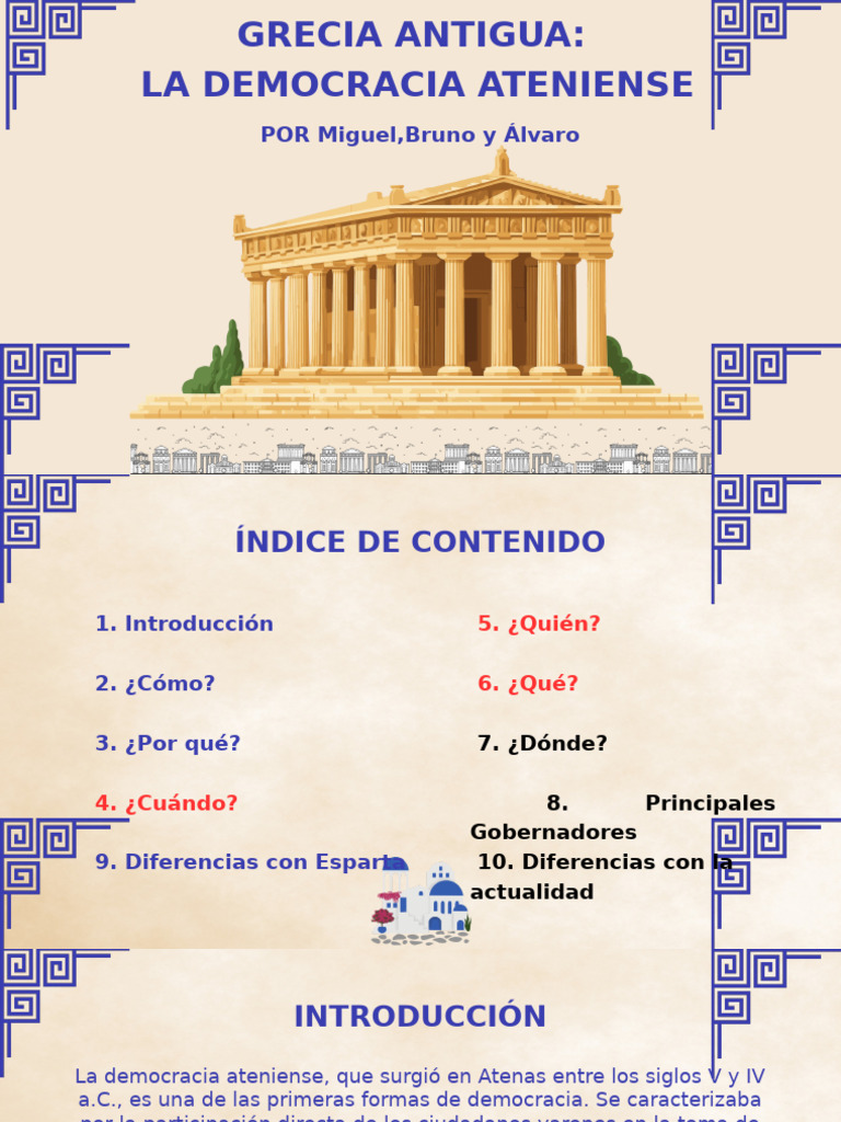 Democracia Ateniense: Orígenes y Características | PDF | Esparta ...