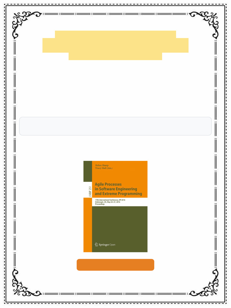 Agile Processes in Software Engineering and Extreme Programming 1st ...