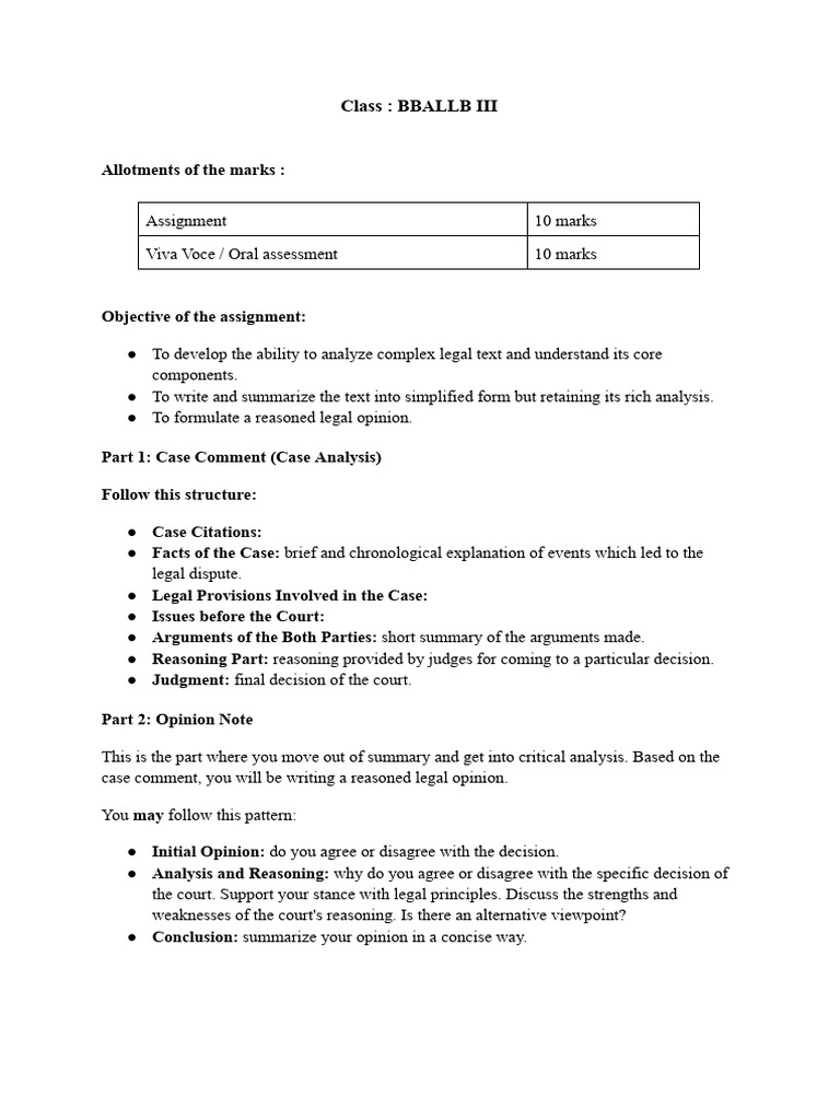BBALLB III Assignments | PDF | Reason | Judgment (Law)