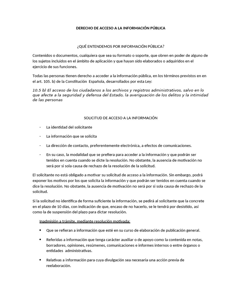 Derecho de Acceso a la Información Pública | PDF | Gobierno | Justicia