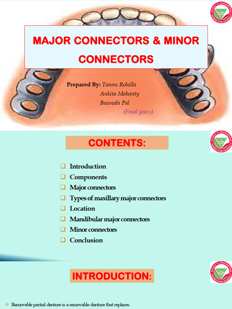 Mandibular RPD Major Connectors Overview | PDF | Dentistry Branches ...