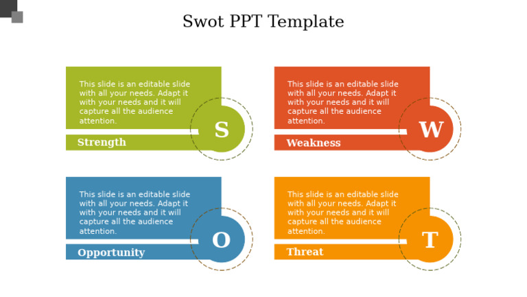 Editable SWOT Analysis PPT Template | PDF