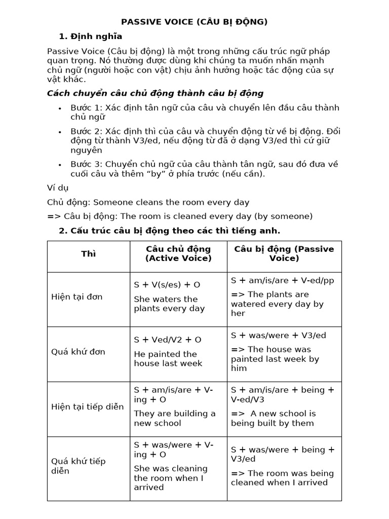 Passive Voice | PDF