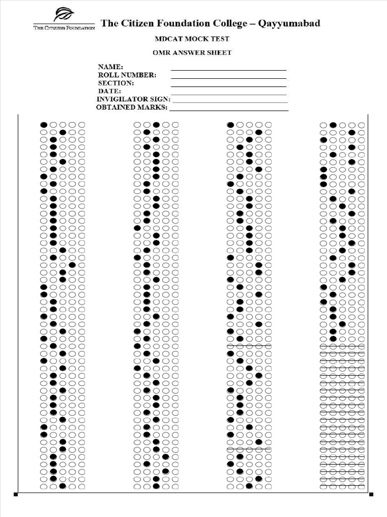 OMR Answer Sheet Instructions Guide | PDF | Chess Openings | Chess Theory