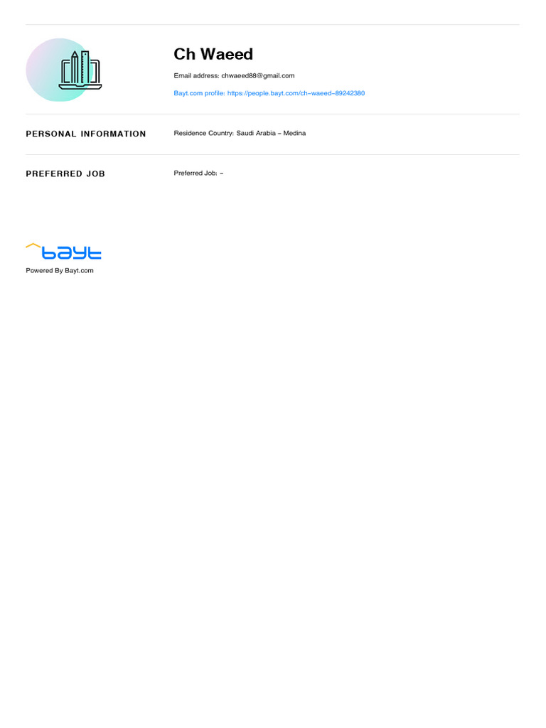 CV98434617 - CH Waeed | PDF