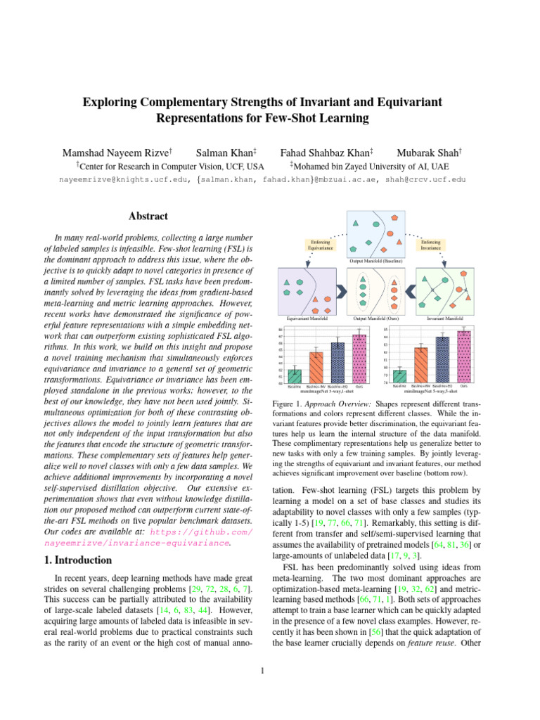Invariant and Equivariant Features for FSL | PDF | Machine Learning ...