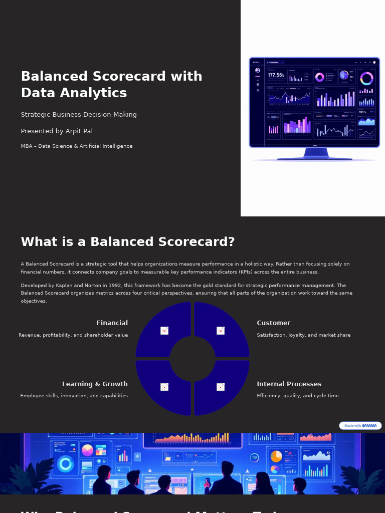Balanced Scorecard & Data Analytics Guide | PDF | Performance Indicator ...