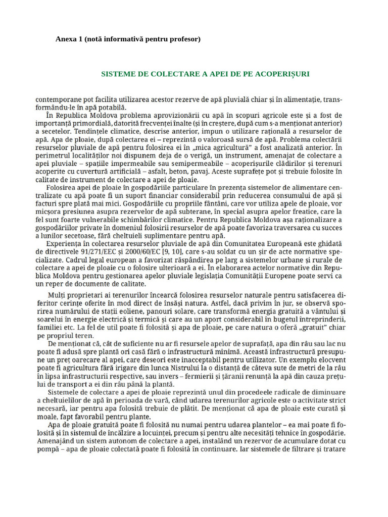 Anexe Proiect Apa | PDF