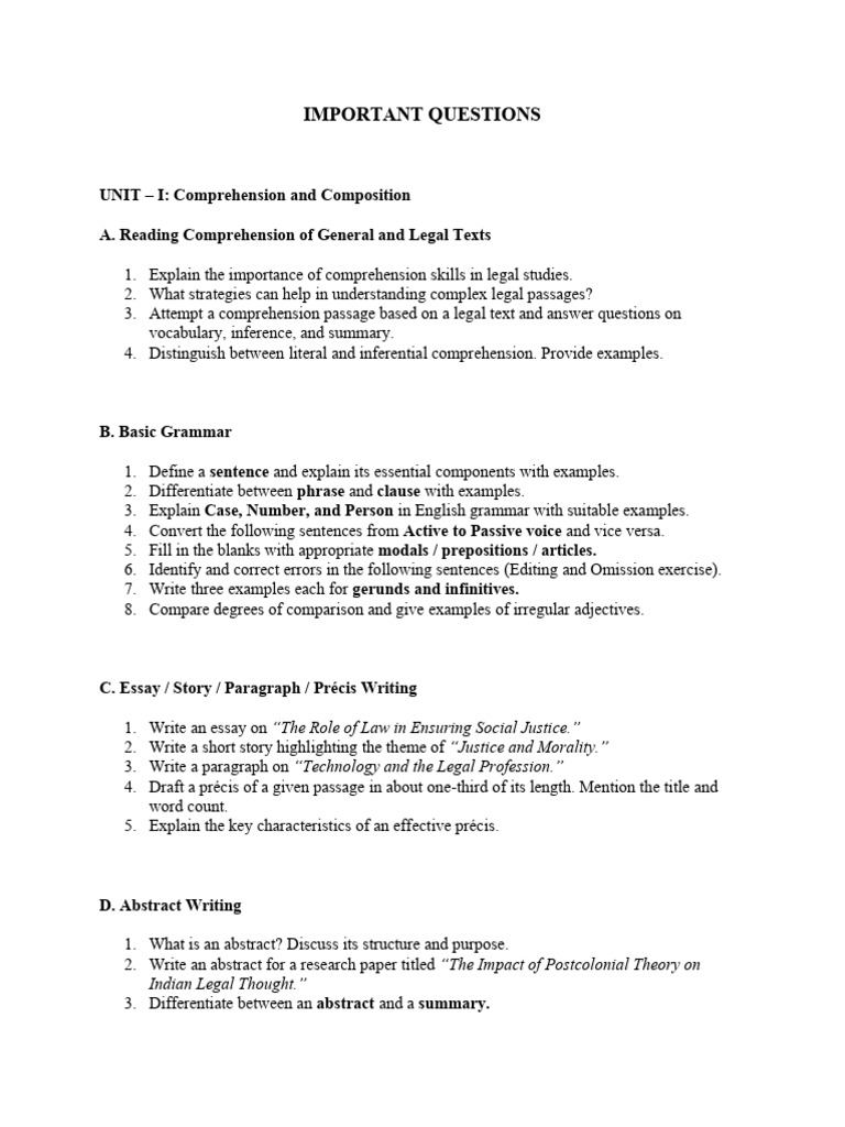 Legal Comprehension and Advocacy Skills | PDF | Reason | Logic