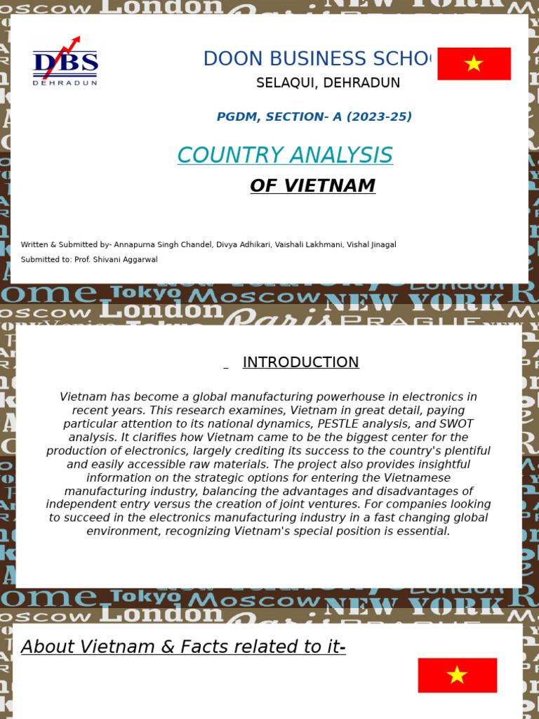 Country Analysis | PDF | Vietnam | Foreign Direct Investment