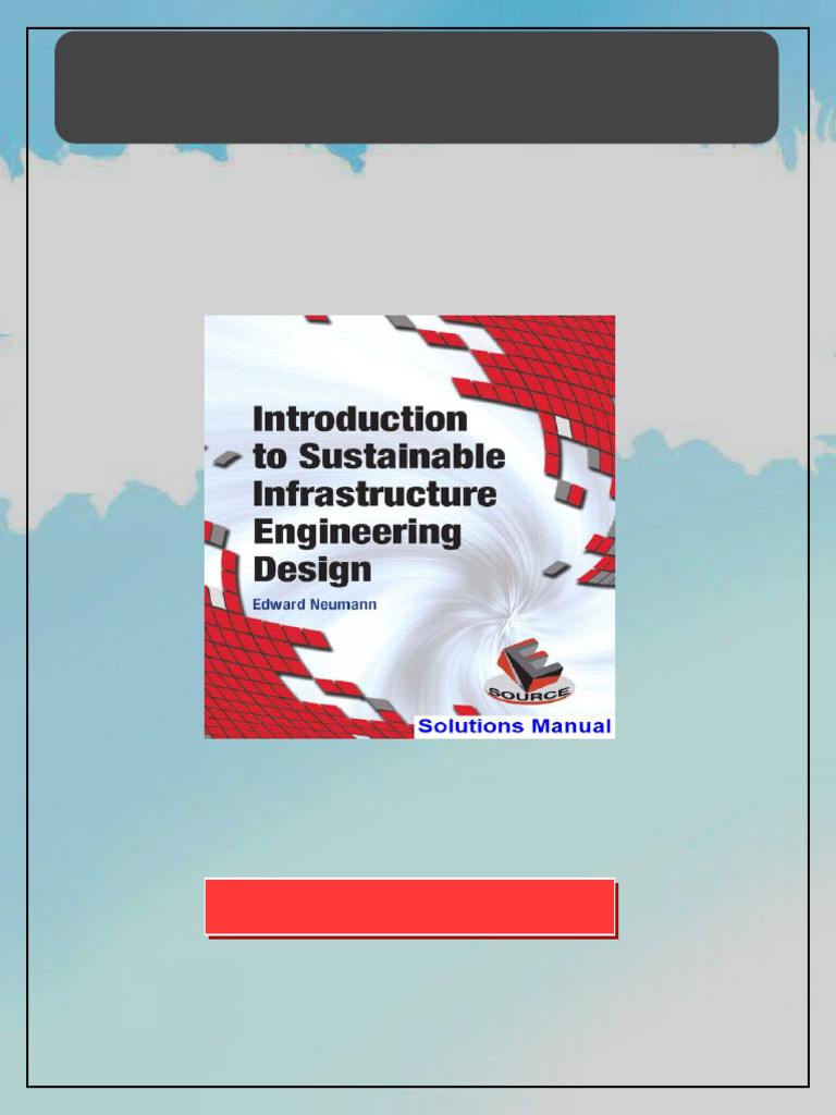 Introduction to Sustainable Infrastructure Engineering Design 1st ...