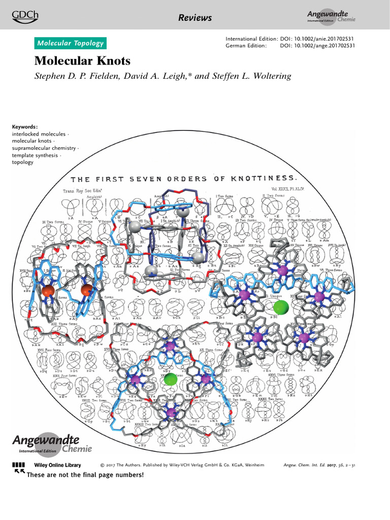 Advances in Molecular Knots | PDF | Geometric Topology | Knot
