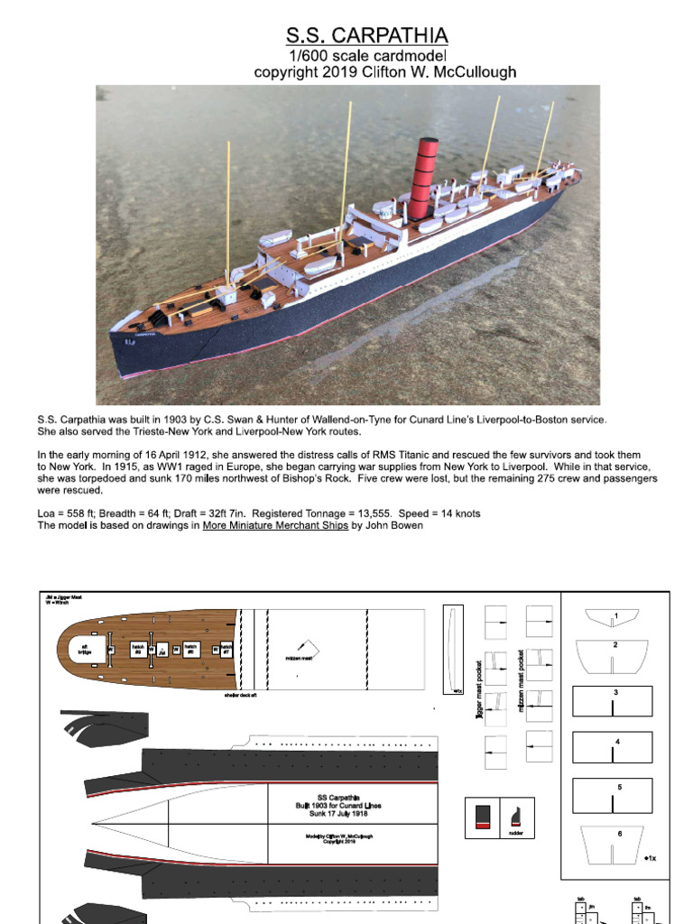 SS Carpathia | PDF