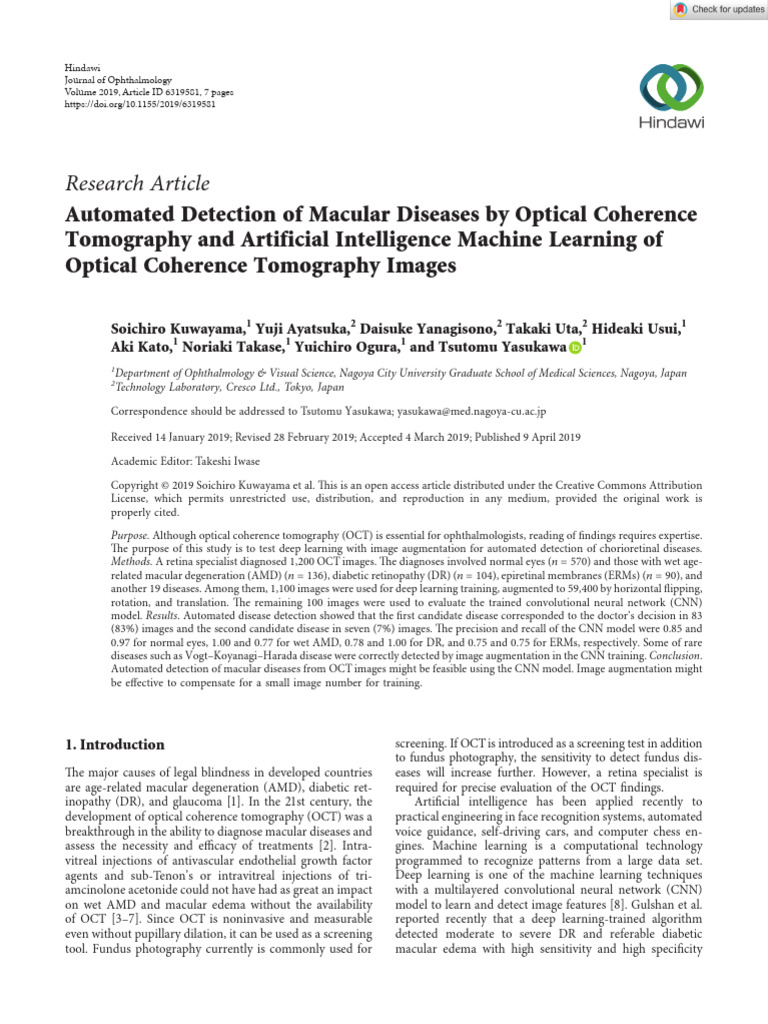Automated Macular Disease Detection with AI | PDF | Deep Learning ...