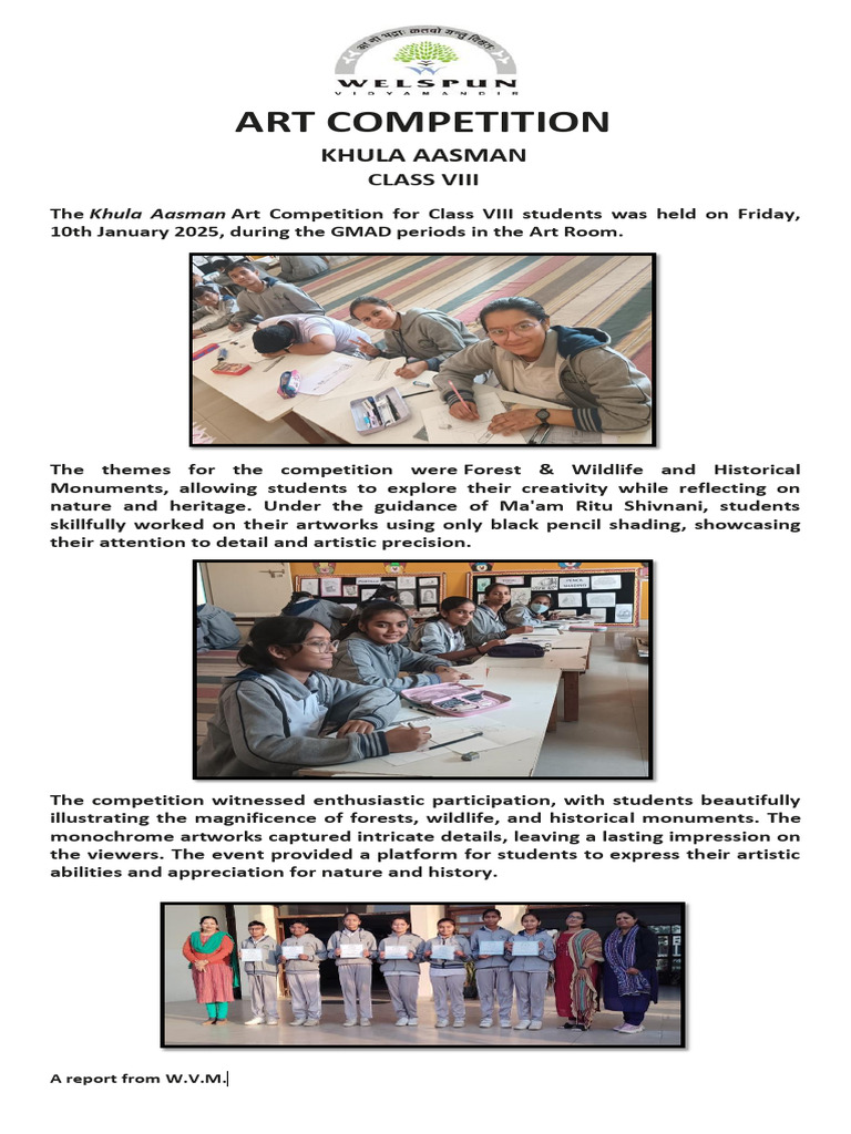 Khula Aasman Art Competition 2025 | PDF