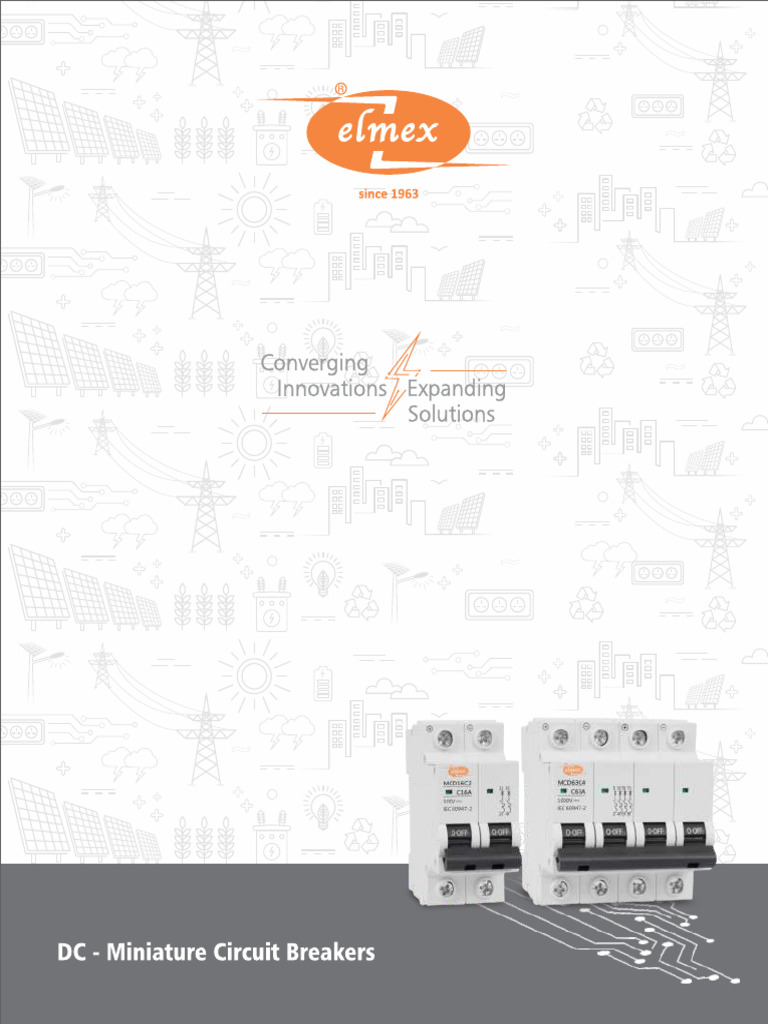 Elmex DC MCB Catalogue | PDF