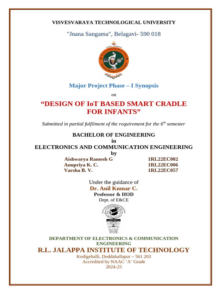Sample Synopsis (1) | PDF | Infants | Analog To Digital Converter