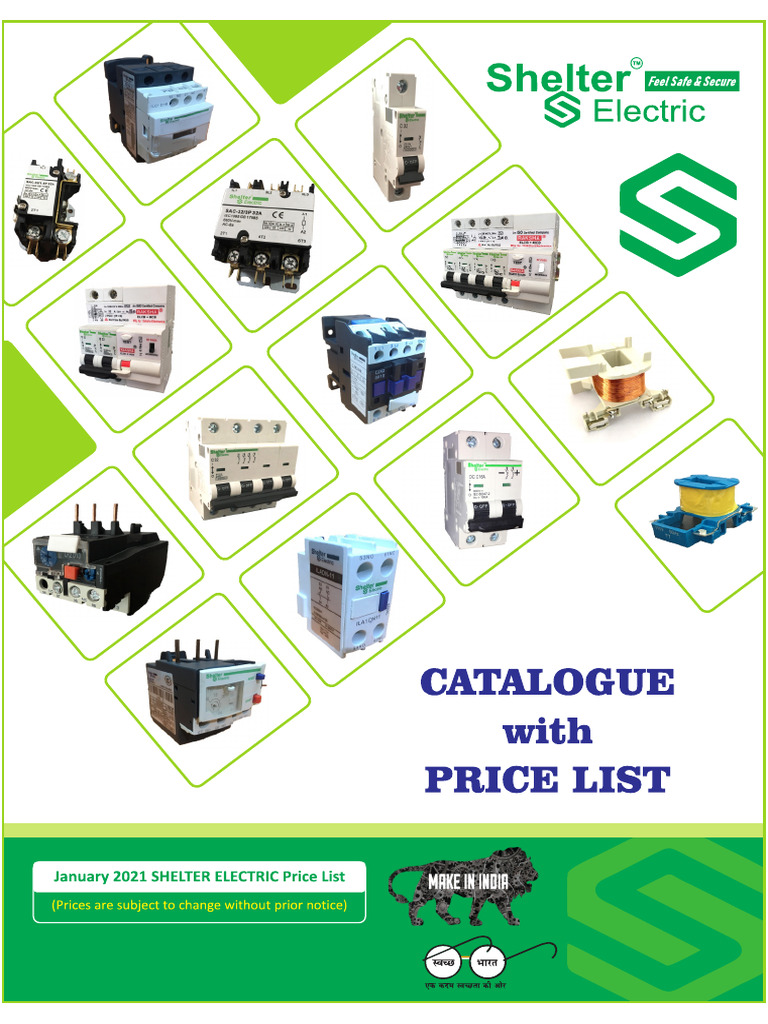 Shelter Electric Price List Jan - 2021 | PDF