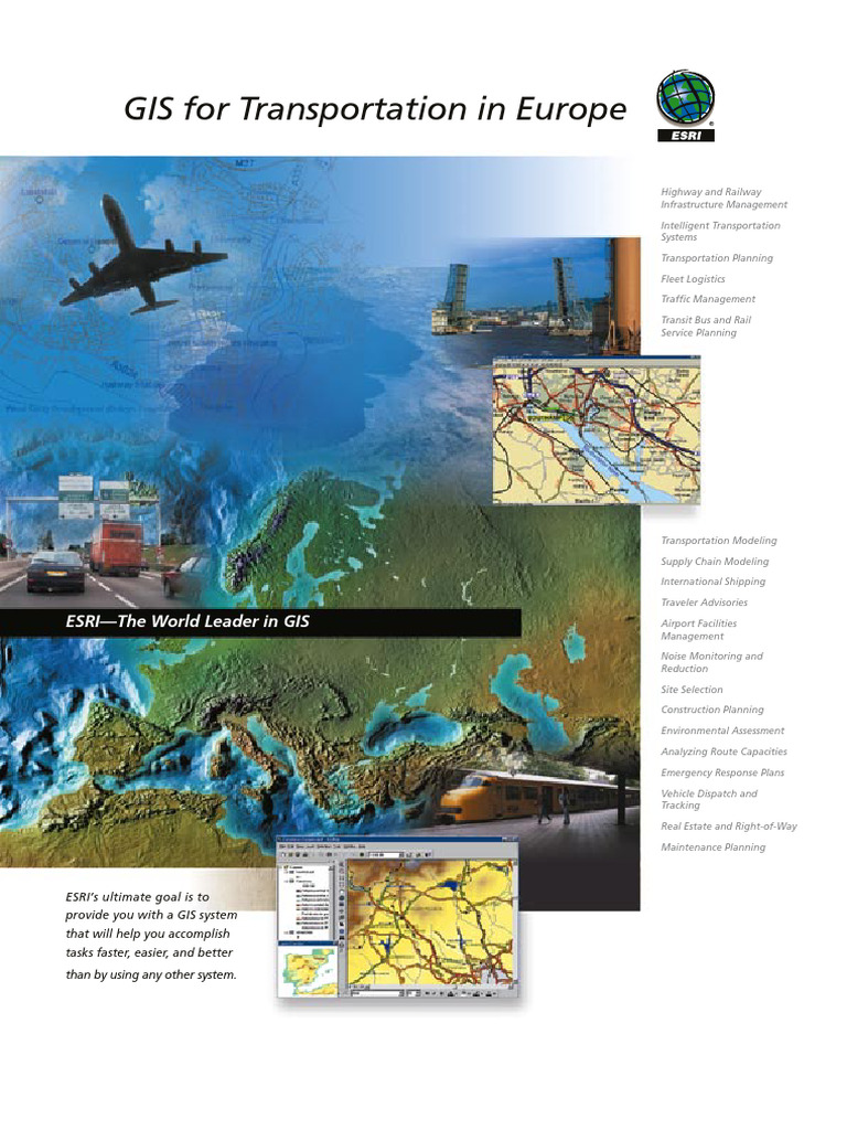 GIS Applications in European Transportation | PDF | Esri | Geographic ...