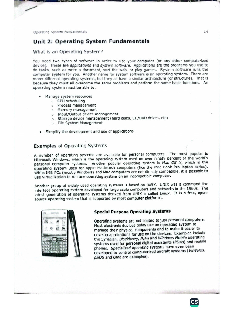Unit 2 OS Fundamentals | PDF