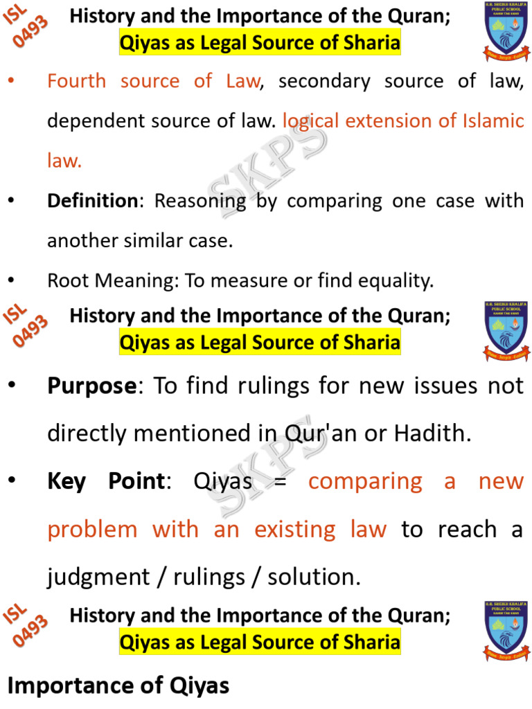 Understanding Qiyas in Islamic Law | PDF | Abrahamic Religions ...