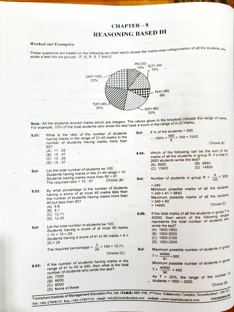 Time - Reasoning Based DI - DI 8 | PDF