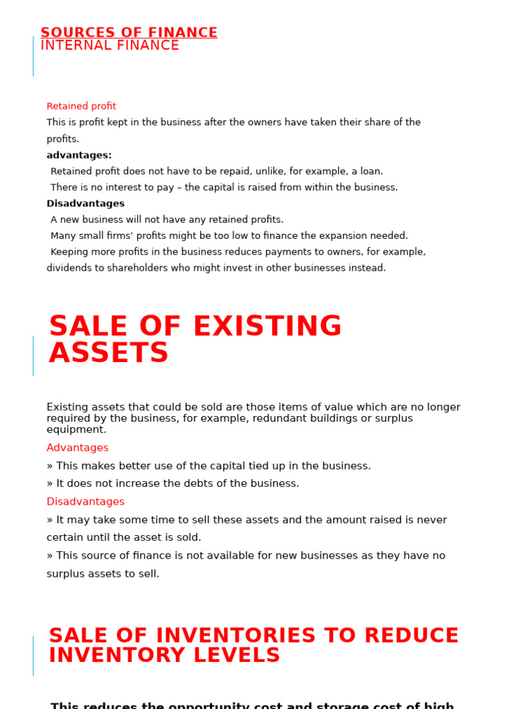 Sources of Finance | PDF | Interest | Debt
