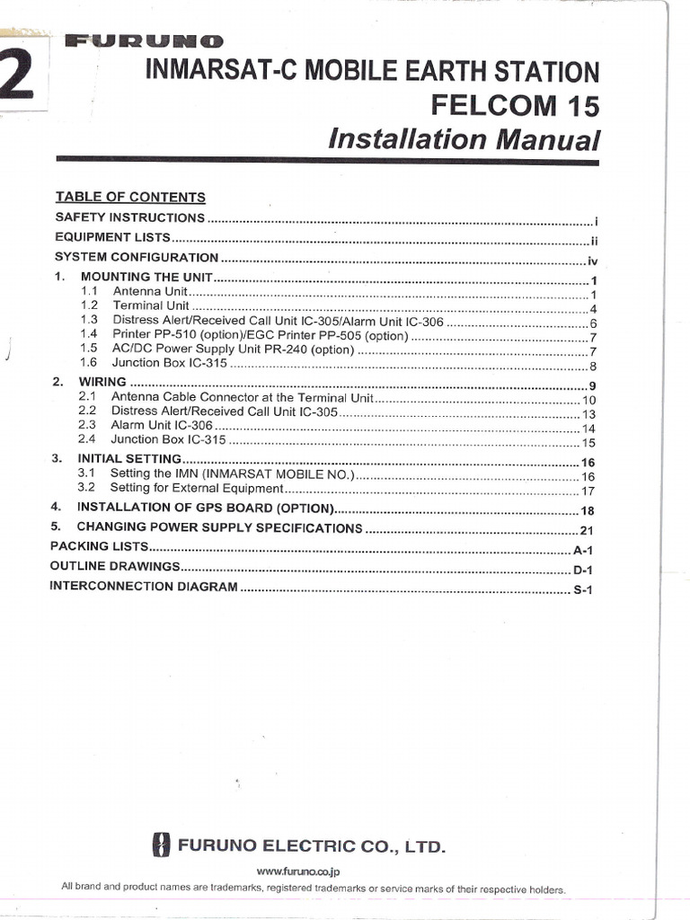 Falcom 15 Sat C Manual | PDF