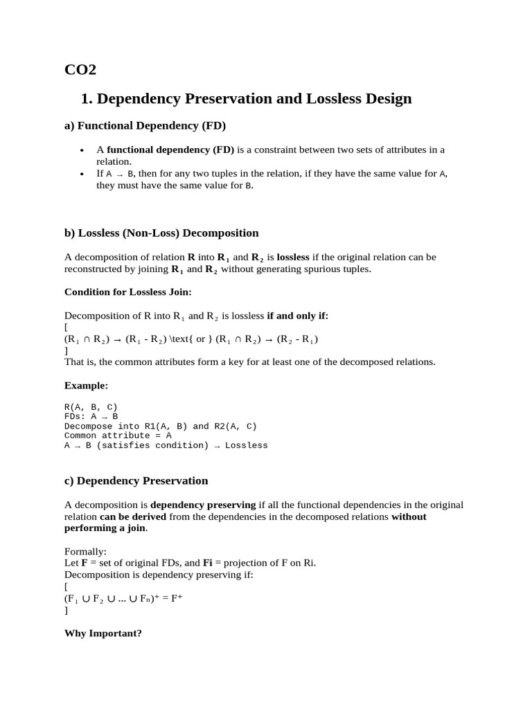 Dependency Preservation & Query Optimization | PDF | Database Index ...