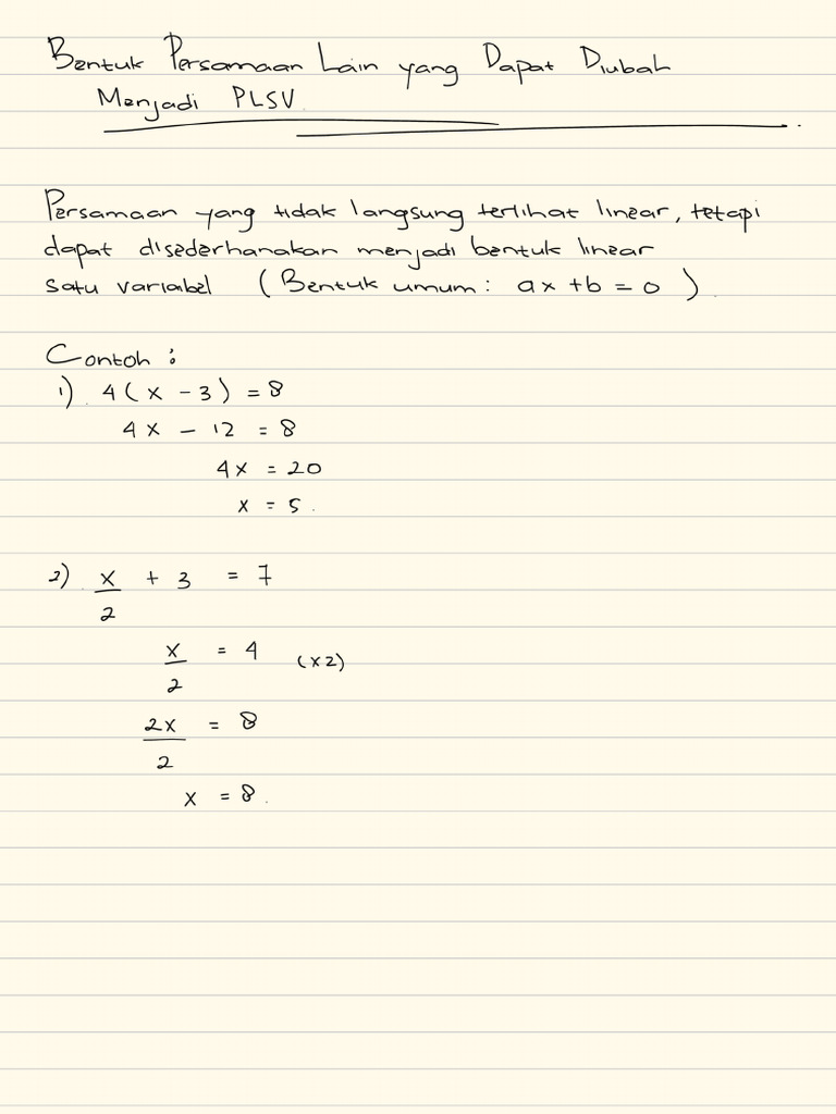 PLSV Kelas 8 - 202510141013 - 00904 | PDF