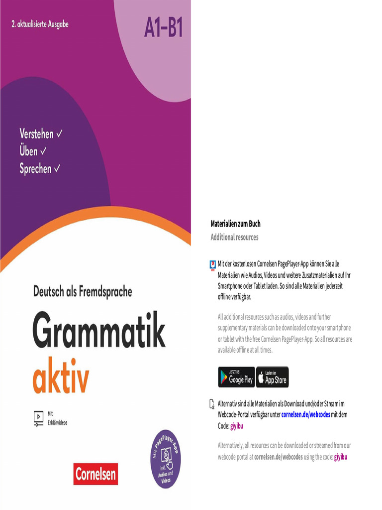 Grammatik Aktiv Deutsch Als Fremdsprache A1 B1 2 Aktualisierte Ausgabe ...