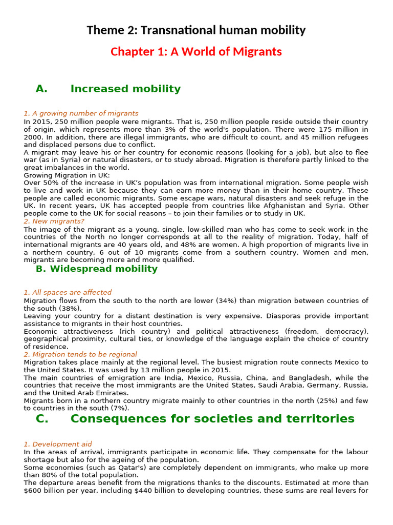 Global Migration Trends and Impacts | PDF | Human Migration | Immigration