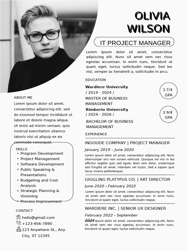Modern Resume Formats | PDF