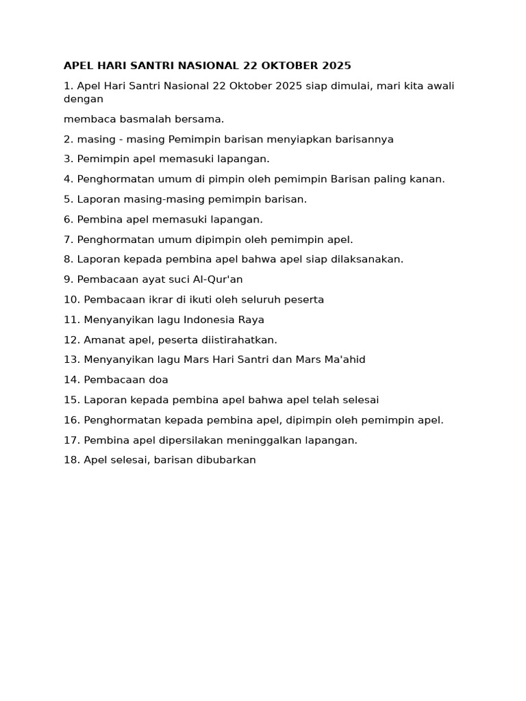 Teks MC Apel | PDF