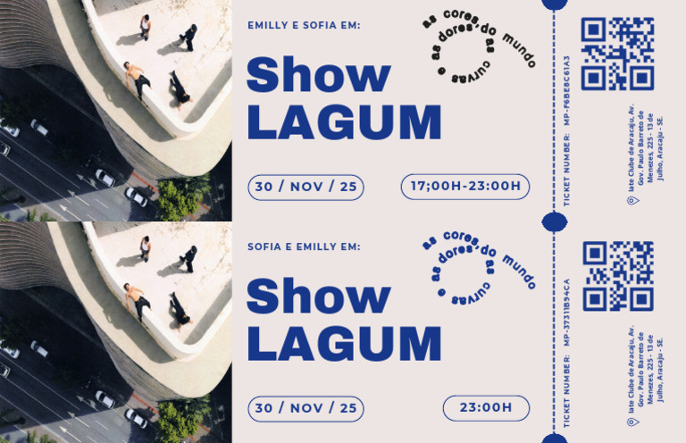 Beige Black Minimalist Event Music Festival Concert Ticket | PDF