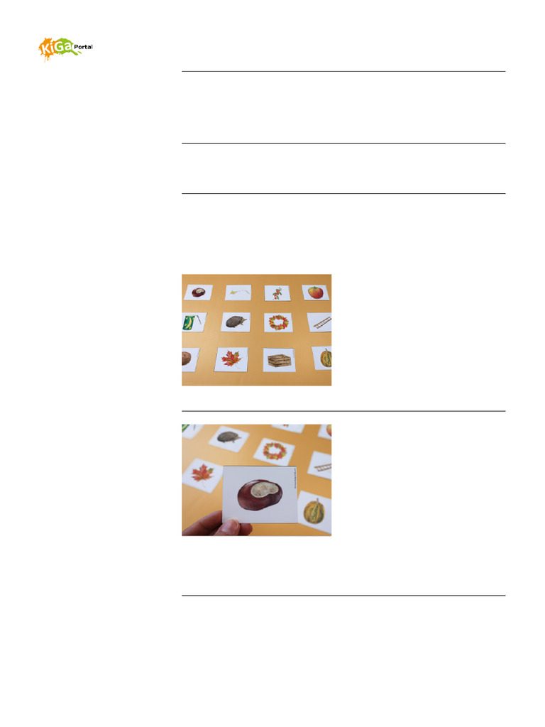 Cartes de nomenclature pour l'automne | PDF