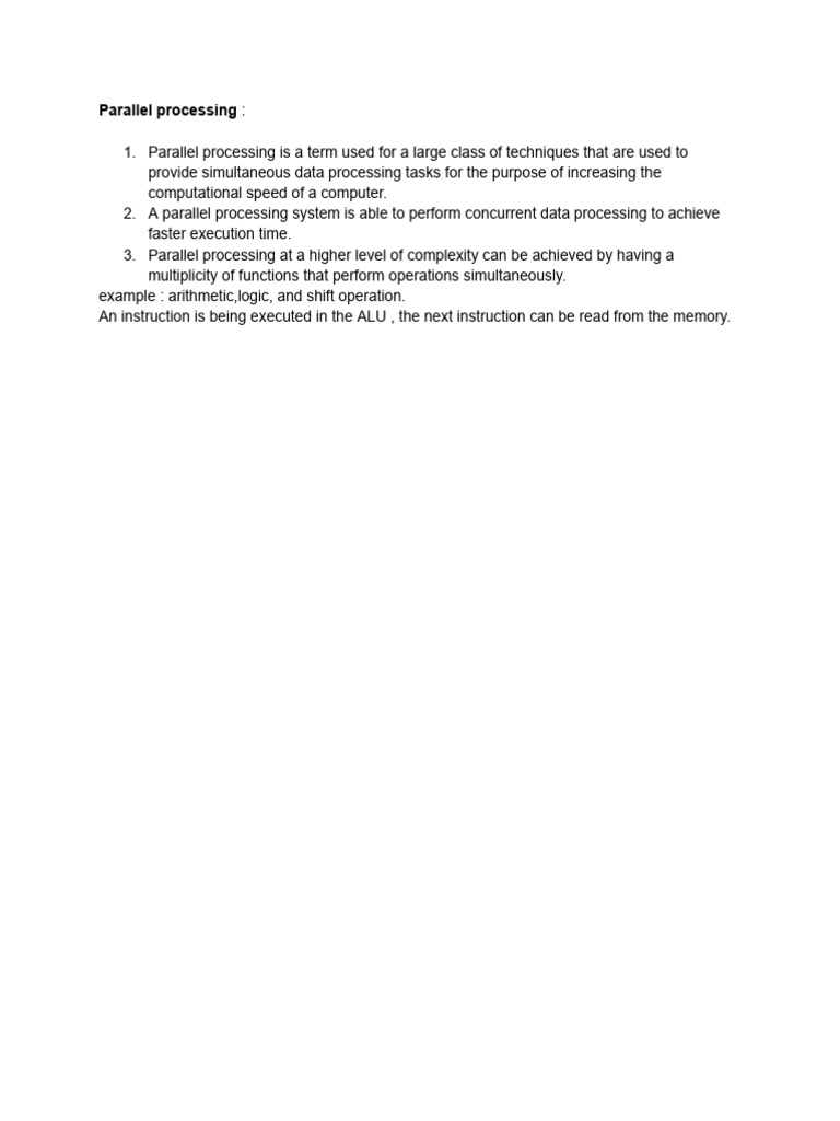 Understanding Parallel Processing Systems | PDF | Parallel Computing ...