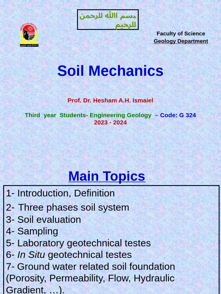 Soil Mechanics G206 G324 | PDF | Soil Mechanics | Soil