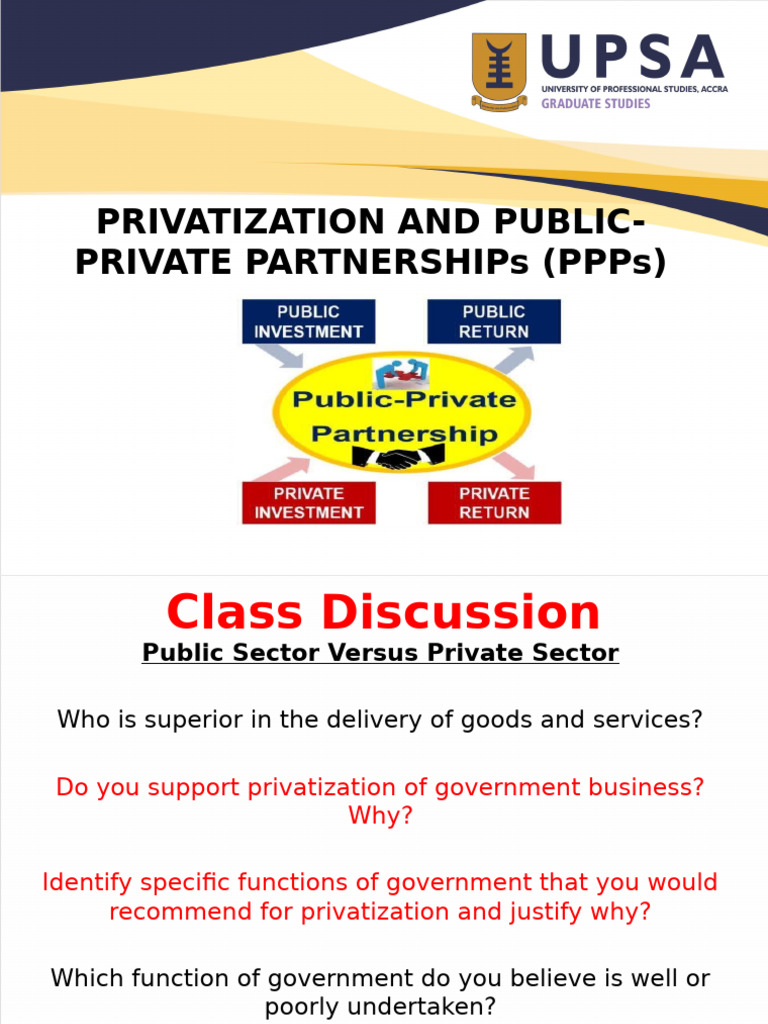 Public Admin Week 9 Lecture 8 - Privatization and PPPs New | PDF ...