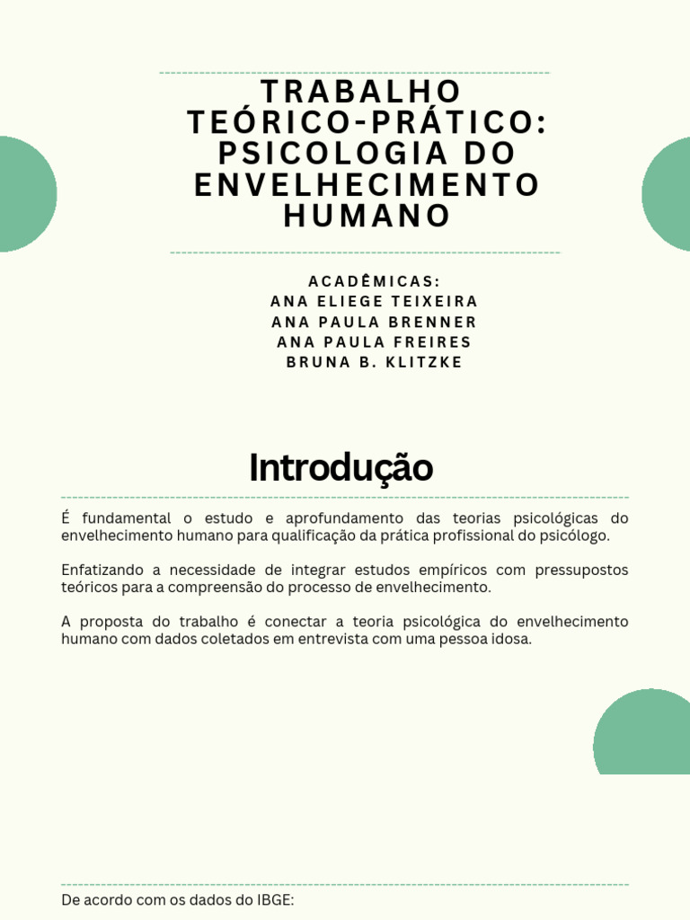 Psicologia do Envelhecimento e Luto | PDF | Espiritualidade ...