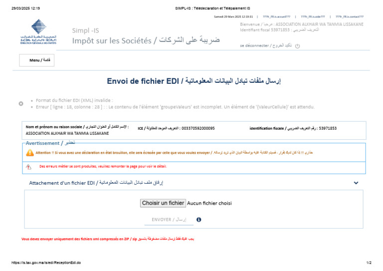 Télédeclaration IS avec SIMPL-IS | PDF | Gestion informatique ...