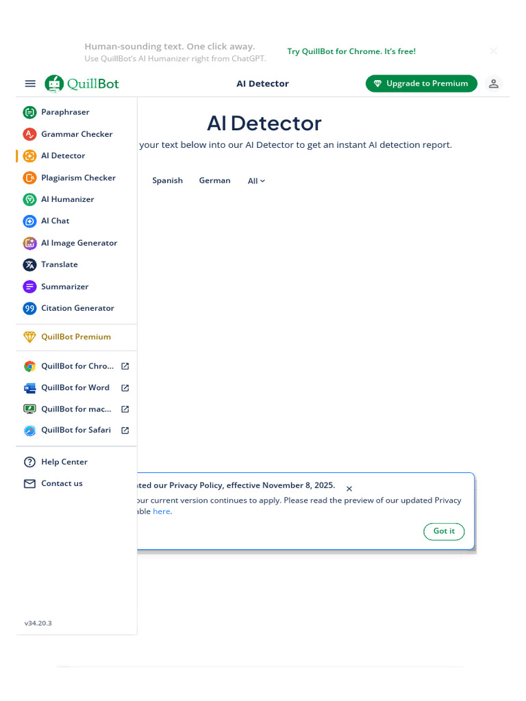 QuillBot's Reliable AI Detector | PDF | Artificial Intelligence ...