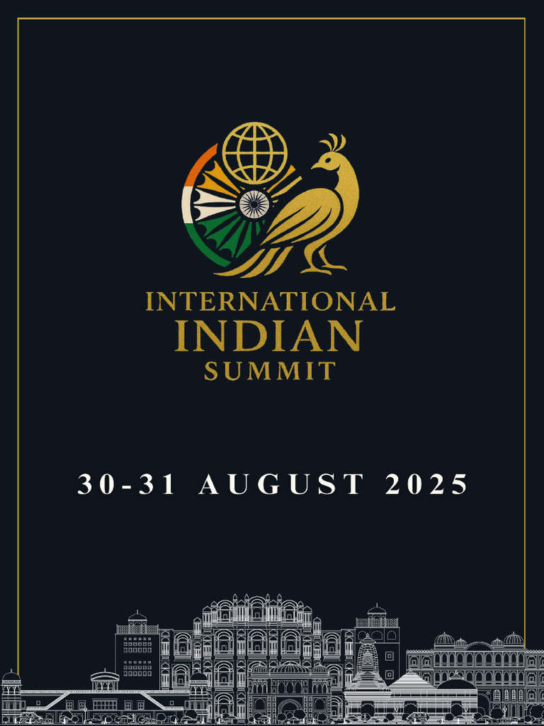International Indian Summit Brochure | PDF | International Relations