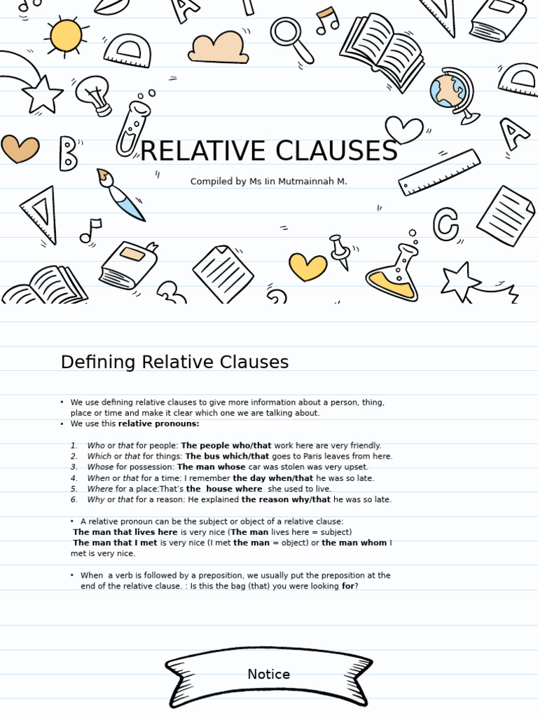 Understanding Relative Clauses | PDF | Jazz | Syntax