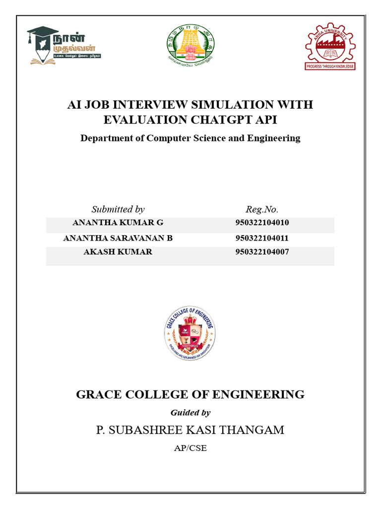 Ai Job Interview Simulation With Evaluation Chatgpt API-2 | PDF ...