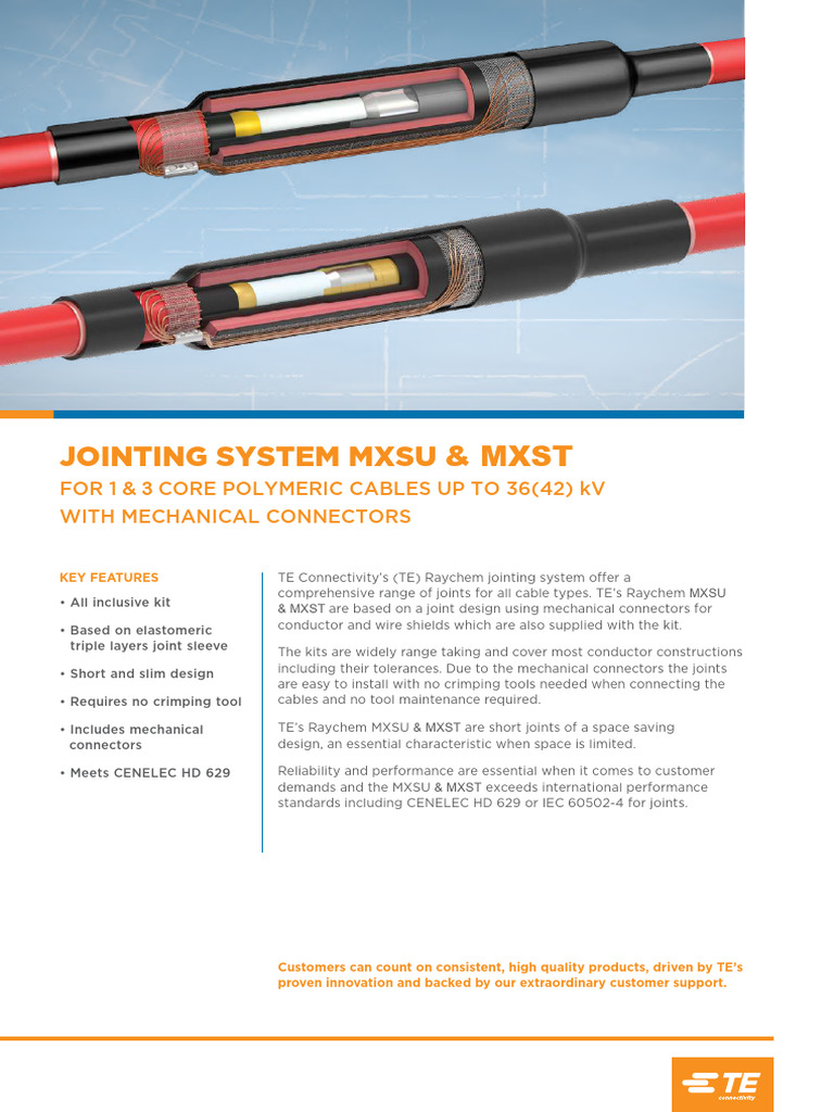 MXSU & MXST Jointing System for Cables | PDF | Electrical Connector ...