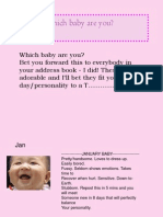 Which Baby Are You