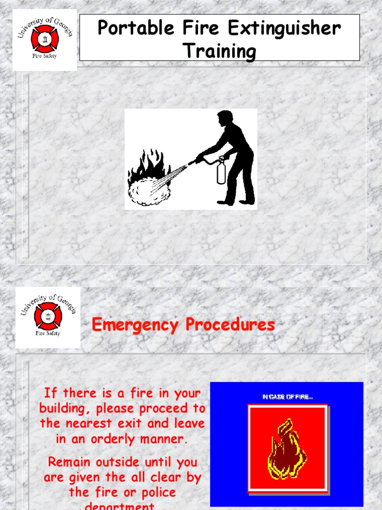 Portable Fire Extinguisher Pdf Fires Combustion