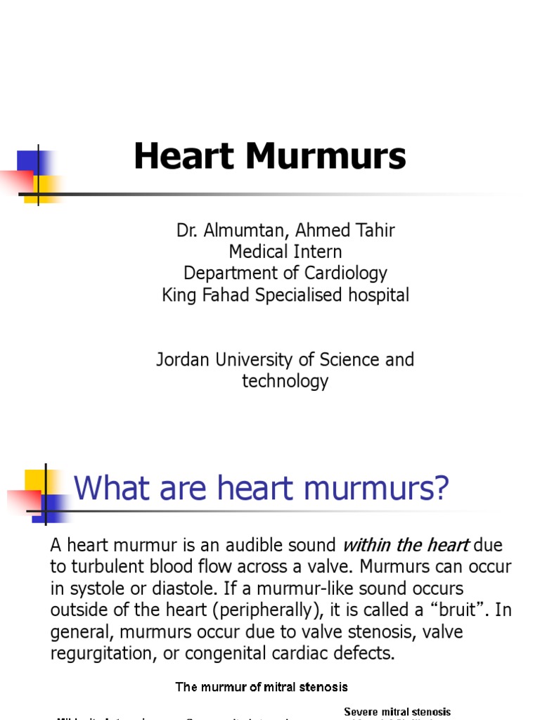 Heart Murmurs Pdf Heart Valve Heart