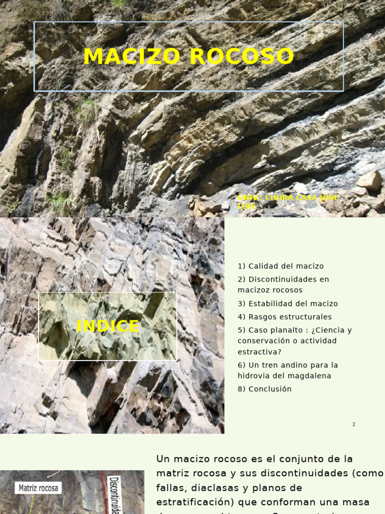 Macizo Rocoso Geo | PDF | Roca (geología)